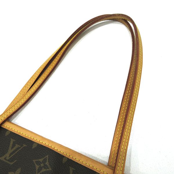 4 Louis Vuitton Monogram Neverfull MM Tote Bag with Shoulder Pouch Brown