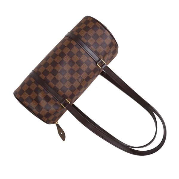 4 Louis Vuitton Damier Ebene Papillon 30 Hand Shoulder Bag Brown