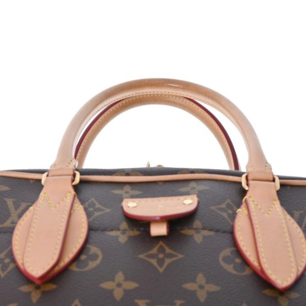 4 Louis Vuitton Monogram Carryall MM Handbag Brown