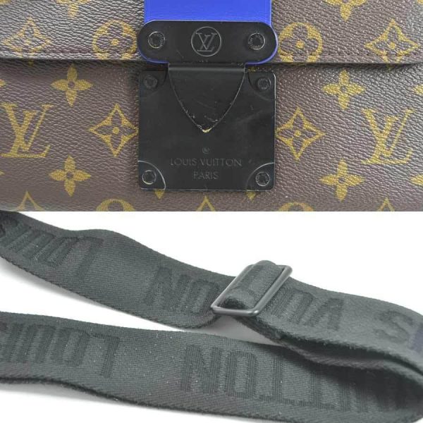 4 Louis Vuitton S Lock Shoulder Bag 2 Way Bag Monogram Macassar Messenger Brown