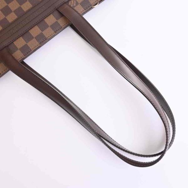 4 Louis Vuitton Damier Ebene Parioli PM Tote Bag Brown