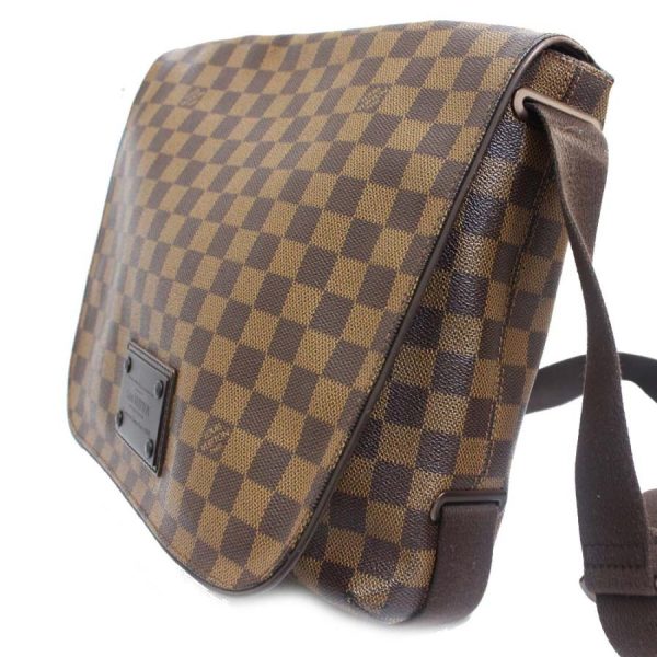 5 Louis Vuitton Brooklyn MM Damier Shoulder Bag Damier Canvas Ebene Brown