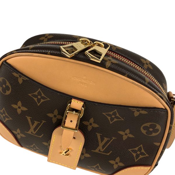 5 Louis Vuitton Deauville Mini Shoulder Bag Monogram Canvas Brown