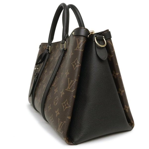 5 Louis Vuitton Soufflot NV MM 2way Handbag Black