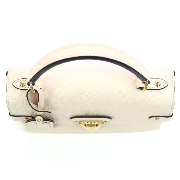 5 Louis Vuitton Georges BB Monogram Empreinte Cream Leather