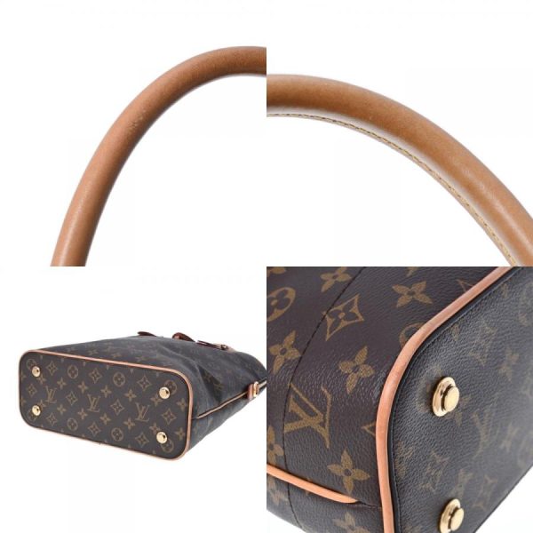 5 Louis Vuitton Monogram Carryall MM Handbag Brown