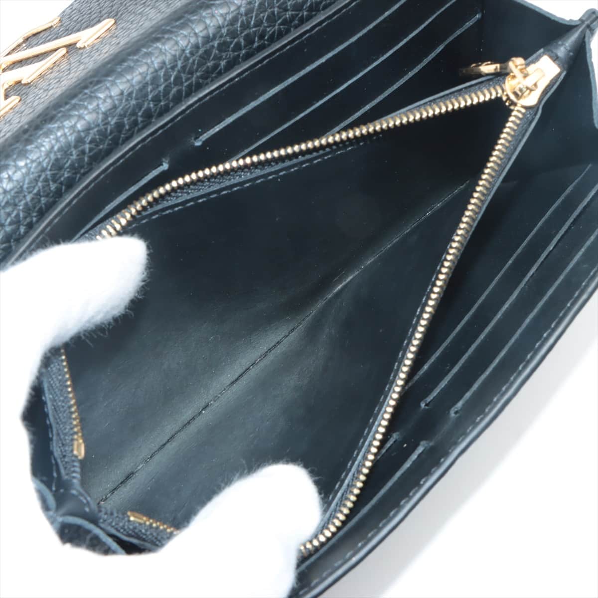 Louis Vuitton Taurillon Portefeuil Capucines Wallet Black - Image 6