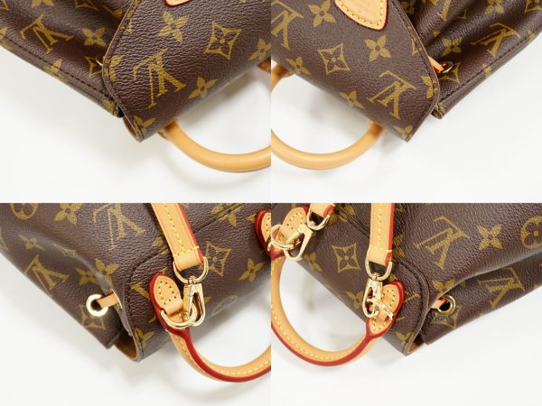 6 Louis Vuitton Montsouris BB Monogram Rucksack Backpack Brown