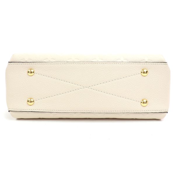 6 Louis Vuitton Georges BB Monogram Empreinte Cream Leather