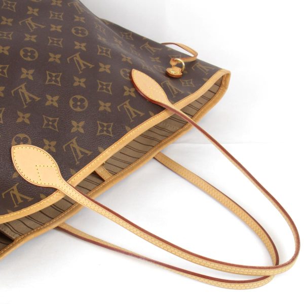 6 Louis Vuitton Neverfull GM Tote Bag Monogram Canvas Beige