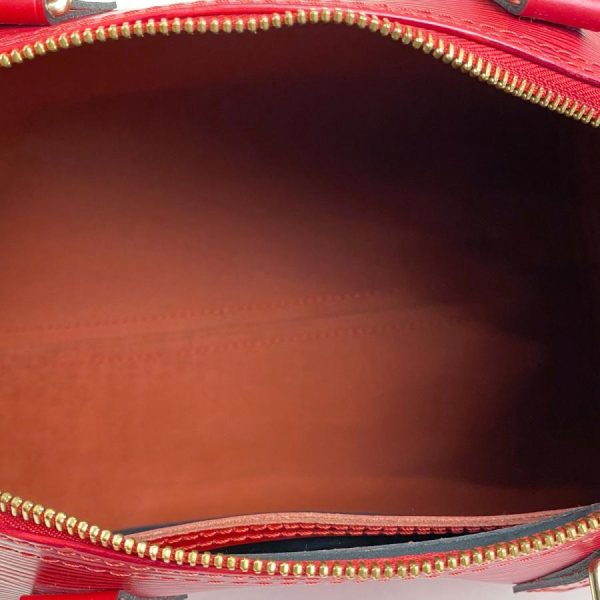 6 Louis Vuitton Speedy 30 Boston Bag Handbag Epi Castilian Red