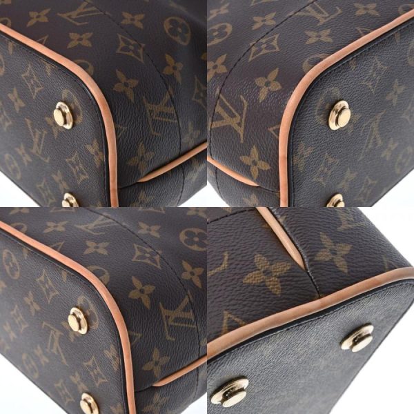 6 Louis Vuitton Monogram Carryall MM Handbag Brown