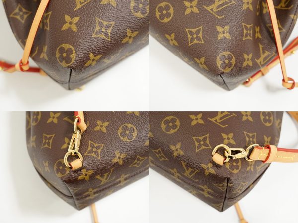 7 Louis Vuitton Montsouris BB Monogram Rucksack Backpack Brown