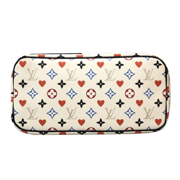 7 Louis Vuitton Monogram Game On Playing Cards Neverfull MM Shoulder Bag Pvc Leather