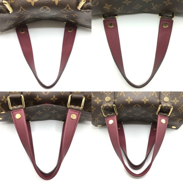 7 Louis Vuitton Manhattan Handbag Monogram Bordeaux Gold Hardware