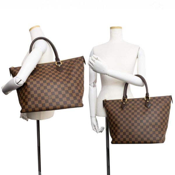 7 Louis Vuitton Saleya MM Handbag Tote Bag Damier Brown Tea