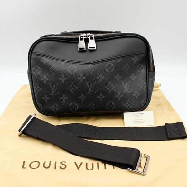 7 Louis Vuitton Nylon Monogram Eclipse Bum Bag Black