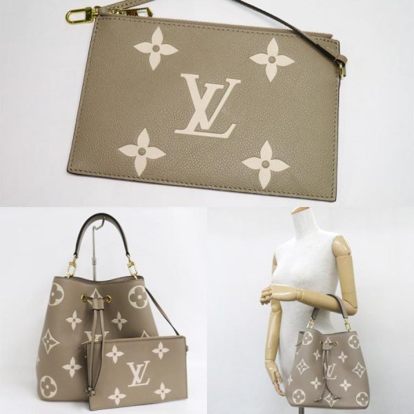 8 Louis Vuitton Neonoe MM Hand Bag Monogram Emplant