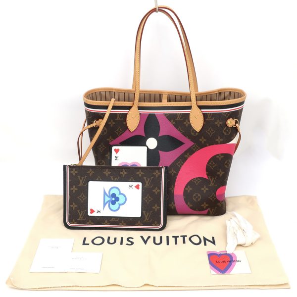 8 Louis Vuitton Neverfull MM Game On Tote Bag Monogram Multicolor