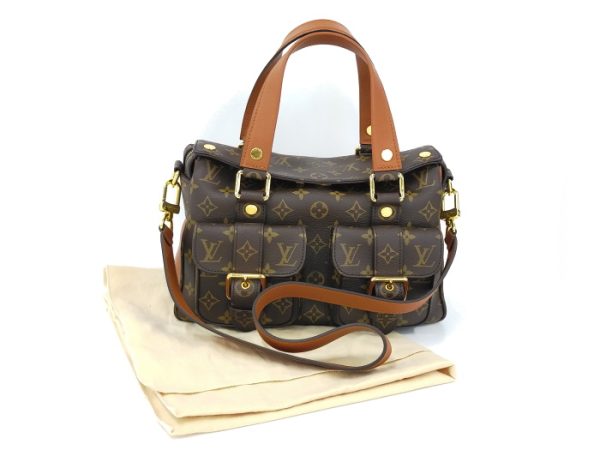 8 Louis Vuitton Manhattan 2 Way Shoulder Bag Monogram Brown