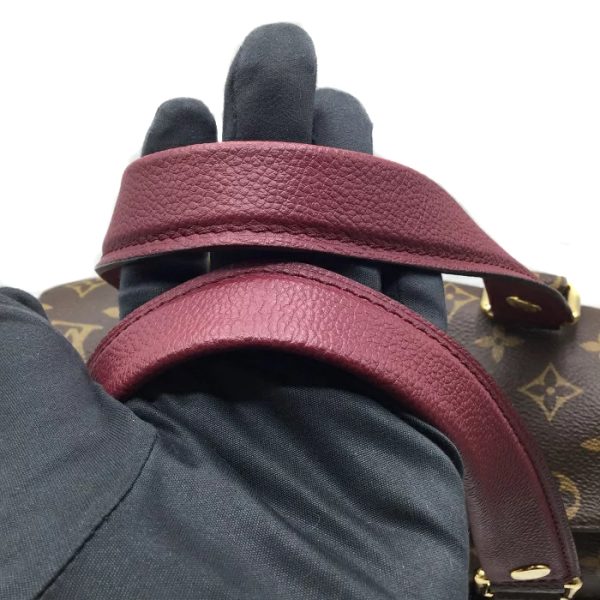 8 Louis Vuitton Manhattan Handbag Monogram Bordeaux Gold Hardware