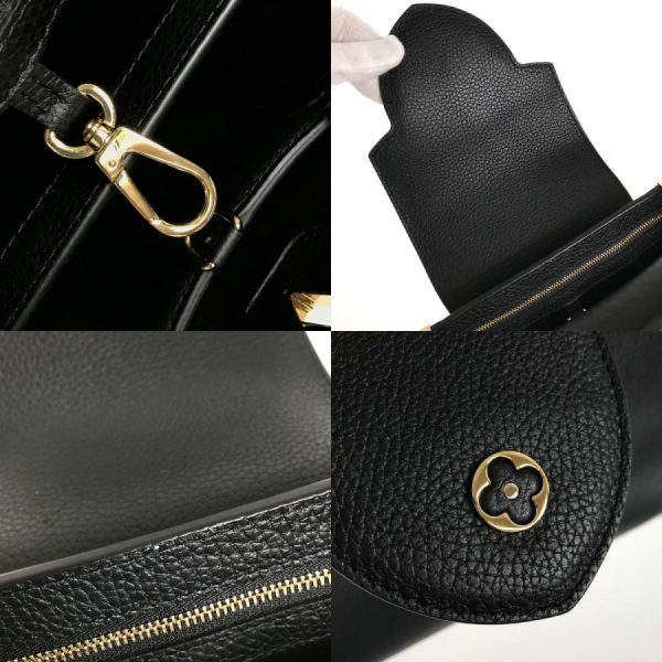 8 Louis Vuitton Capucines MM Handbag Leather Black