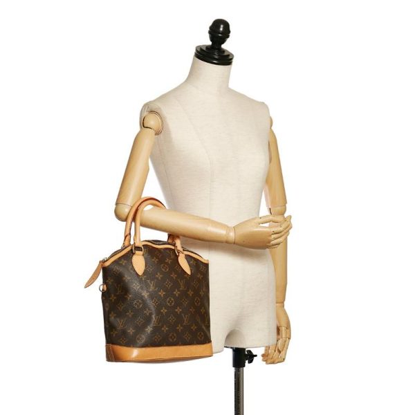 8 Louis Vuitton Monogram Lockit Handbag Brown PVC Leather