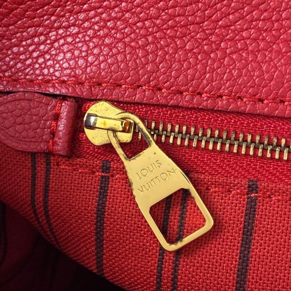 8 Louis Vuitton Spontini 2 Way Shoulder Bag Handbag Monogram Implant Suise Red