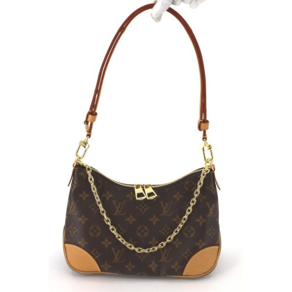 8 Louis Vuitton Boulogne NM Chain Shoulder Bag Handbag Monogram Canvas Brown