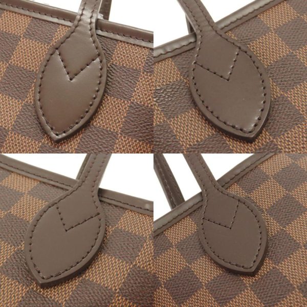 9 Louis Vuitton Neverfull PM Damier Tote Bag Brown Gold