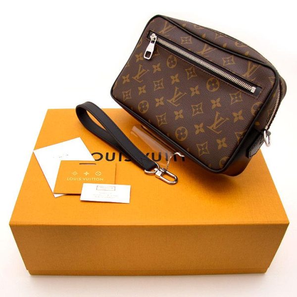 9 Louis Vuitton Pochette Kasai Second Bag Monogram Macassar Brown