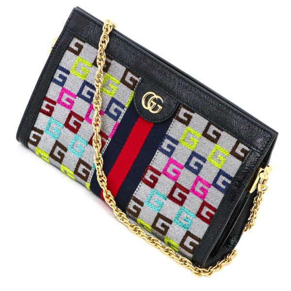 justbag01 Gucci Ophidia GG Chain Shoulder Bag Small Leather Multicolor