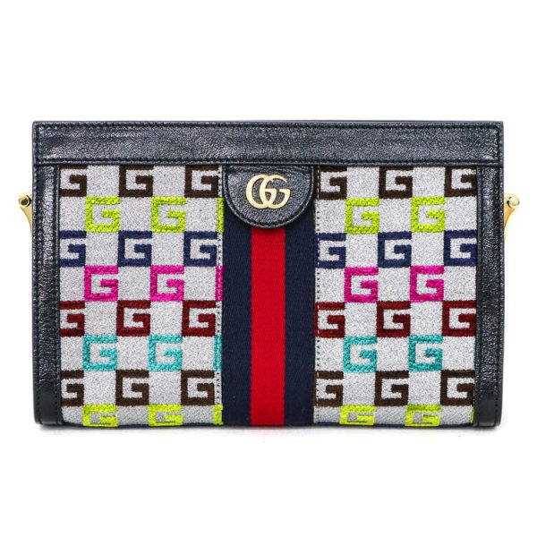 justbag02 Gucci Ophidia GG Chain Shoulder Bag Small Leather Multicolor