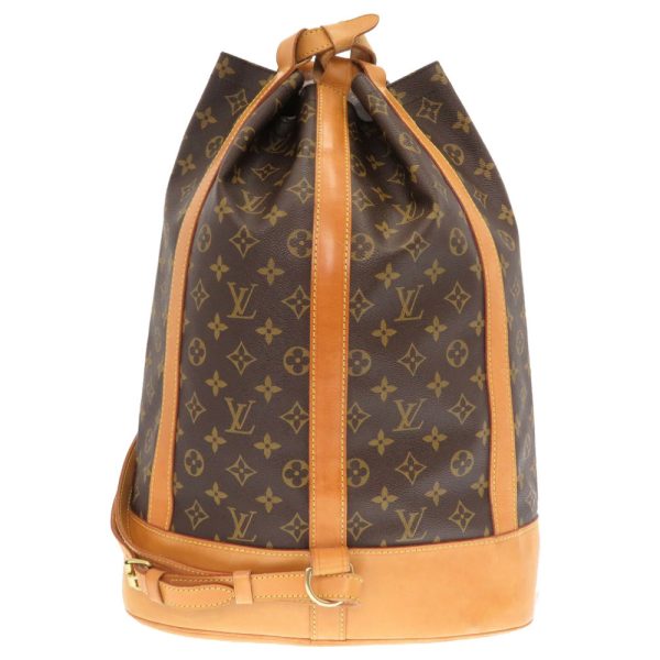 justbag02 Louis Vuitton Monogram Randonne Shoulder Bag LV Brown