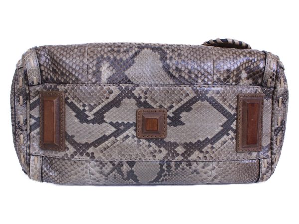 justbag05 Gucci Handbag Python Beige Brown Leather Cadena with Key