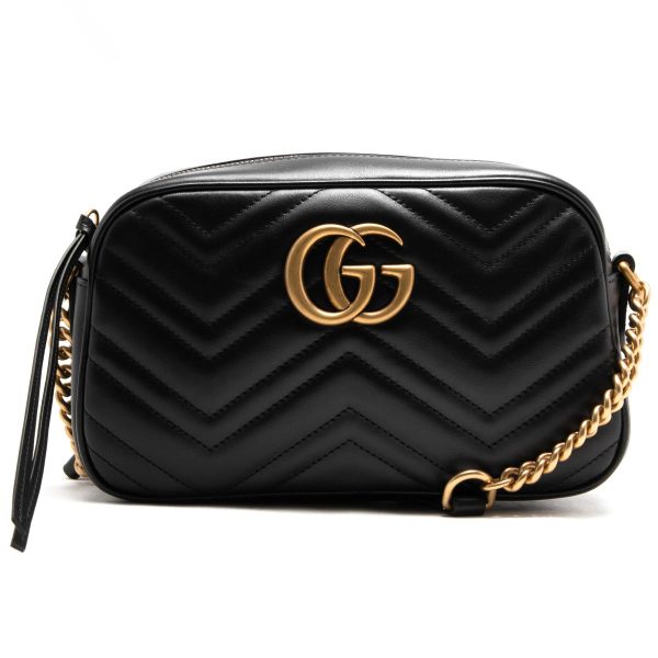 justbag1 Gucci Shoulder Bag GG Marmont Quilting Small Black