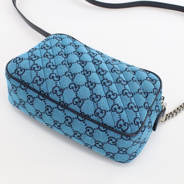 justbag13 Gucci GG Marmont Shoulder Bag Canvas Blue