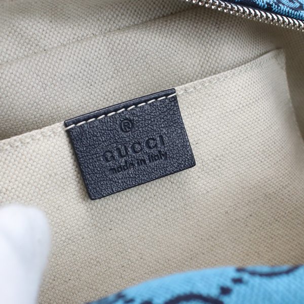 justbag16 Gucci GG Marmont Shoulder Bag Canvas Blue