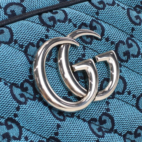 justbag19 Gucci GG Marmont Shoulder Bag Canvas Blue