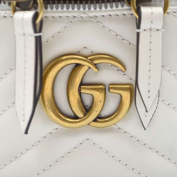 justbag3 Gucci GG Marmont White Backpack Daypack