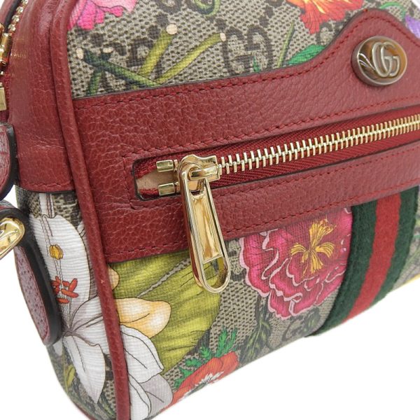 justbag4 Gucci Ophidia GG Flora Shoulder Bag Mini Bag Beige Red