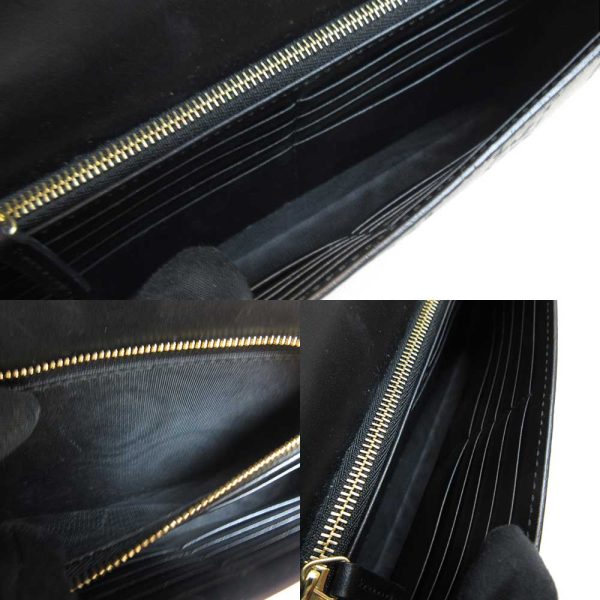 justbag5 Gucci Shima Chain Wallet Bag Black Diagonal AB Rank Leather