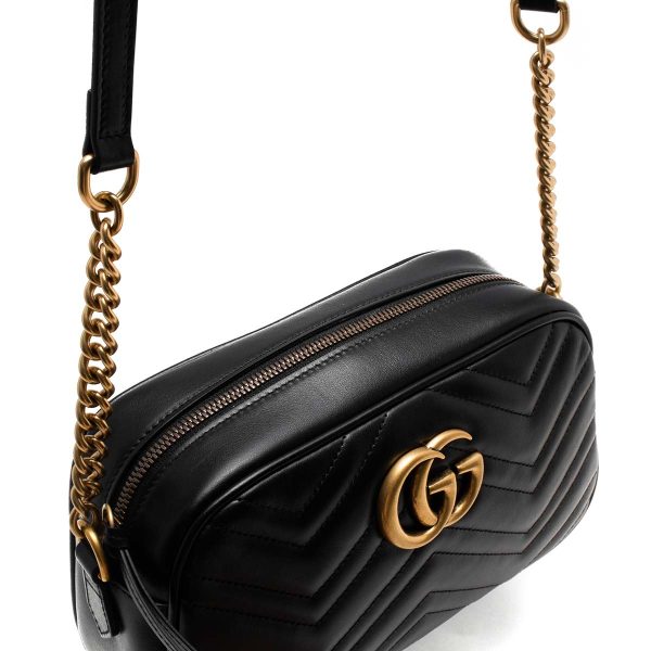 justbag5 Gucci Shoulder Bag GG Marmont Quilting Small Black