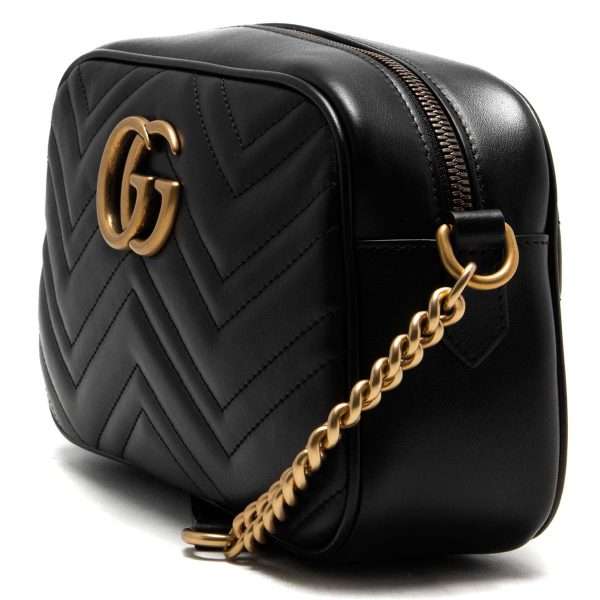 justbag6 Gucci Shoulder Bag GG Marmont Quilting Small Black