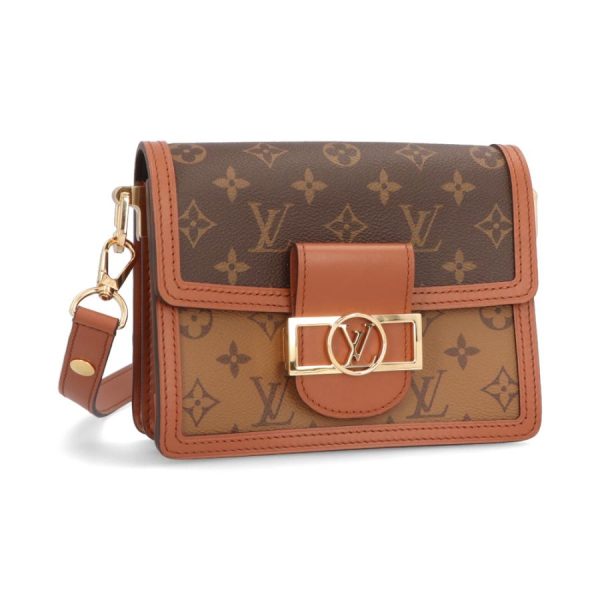 1 Louis Vuitton Dauphine Mini Hand Bag Monogram Canvas Brown