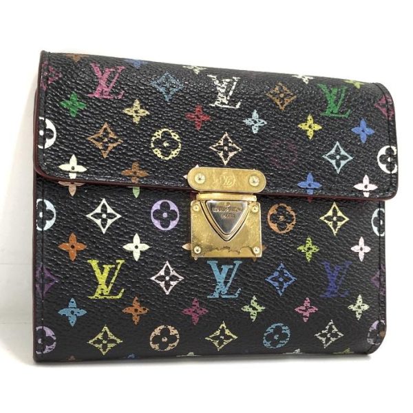 1 Louis Vuitton Portefeuille Koala Trifold Wallet Monogram Multicolor Noir