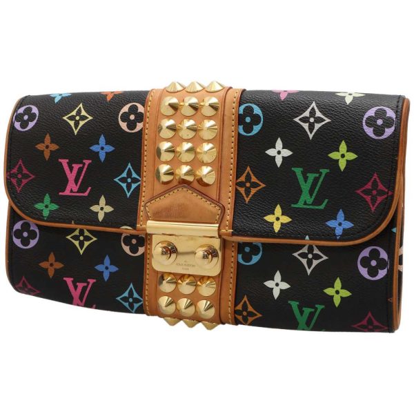 1 Louis Vuitton Clutch Bag Monogram Multicolor Pochette Courtney