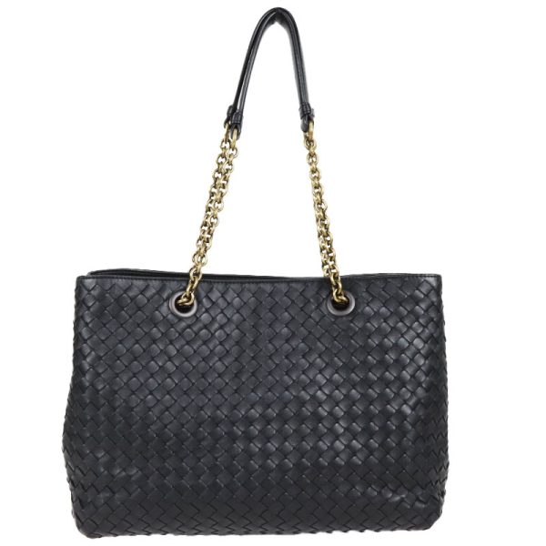 1 Bottega Veneta Intrecciato Tote Bag Leather Black