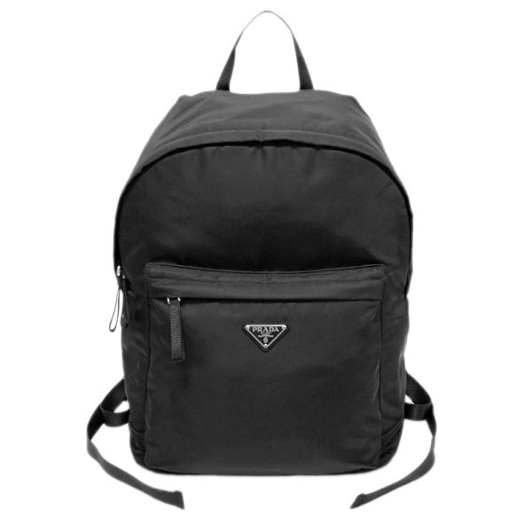 1 Prada Zaino Tessuto Nero Backpack Rucksack