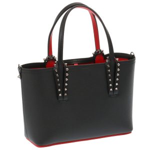 1 Christian Louboutin 2 Way Cabata Mini Tote Bag Shoulder Bag Black